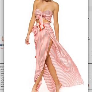 AGUA BENDITA STRAPLESS TOP & AMAIA SUNLIGHT SKIRT